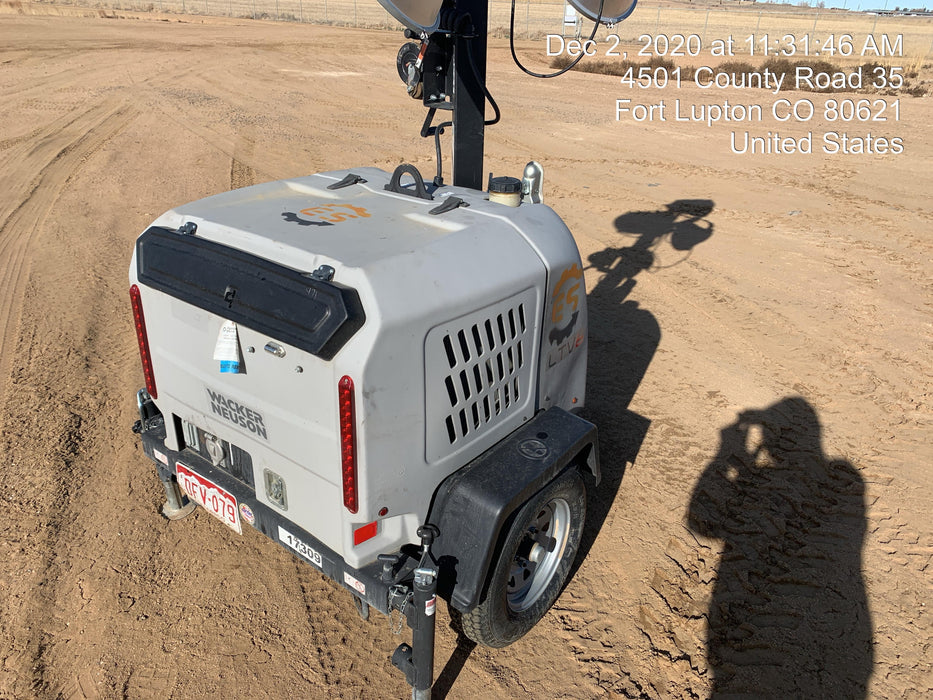 Wacker Neuson LTV6K-MH Wacker Neuson LTV6K Mobile Light Tower w/Fuel Level Sensor Installed