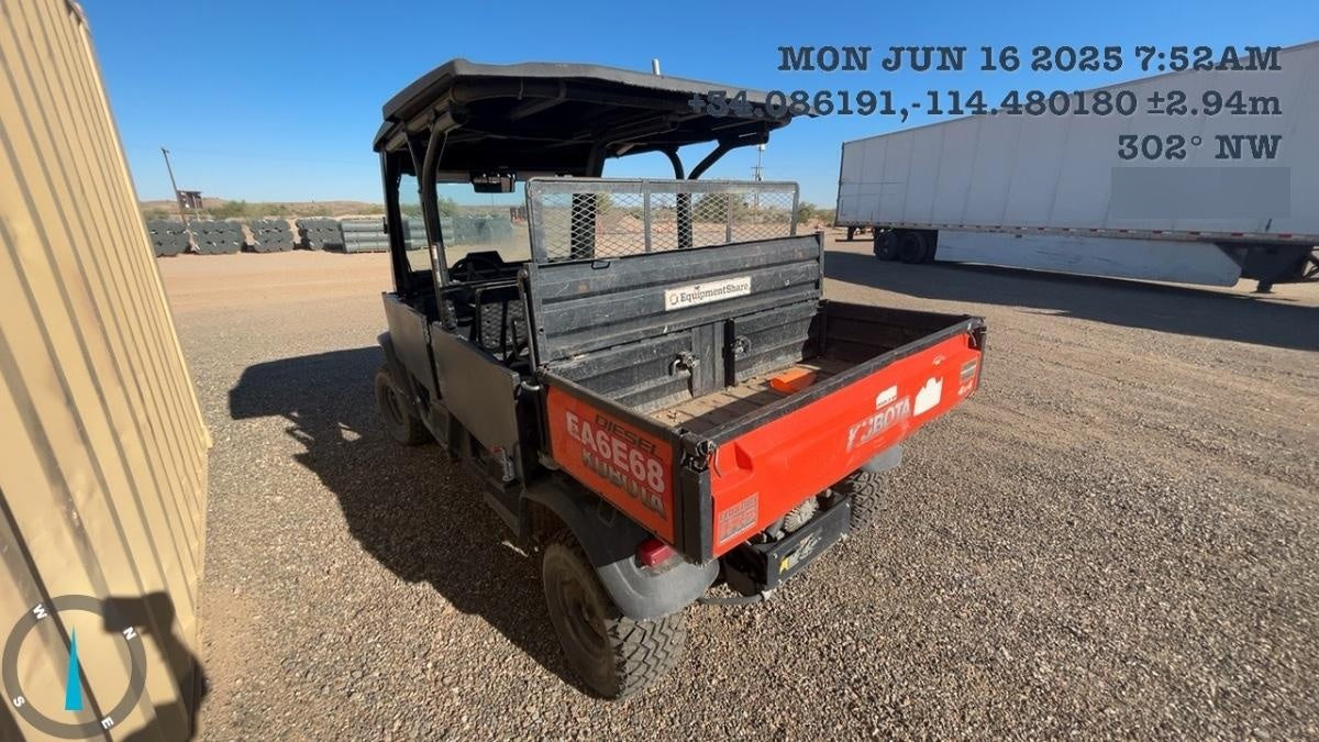 2019 Kubota RTV-X1140W-H 4wd Utility Cart, LED Strobe, Windshield Tempered Glass, Plastic Canopy, Wire Harness Kit, Backup Alarm