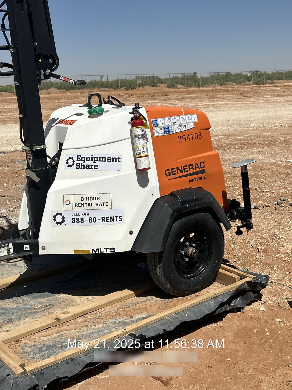 2024 Generac MLT2 Diesel, Flex Switch 120V Input, Powerzone Controller, 
(4) 320W LED Lights, 4kW Generator, 39.9 Gal Fuel Tank, 2" Ball, T3
