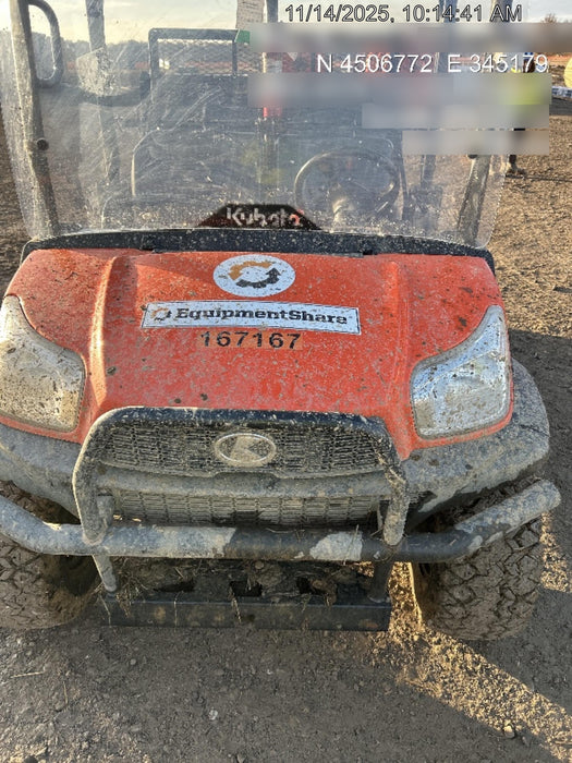 2022 Kubota RTV-X1140W-H Plastic Canopy, Windshield Acrylic Clear, LED Strobe Light, Wire Harness Kit, Back up Alarm