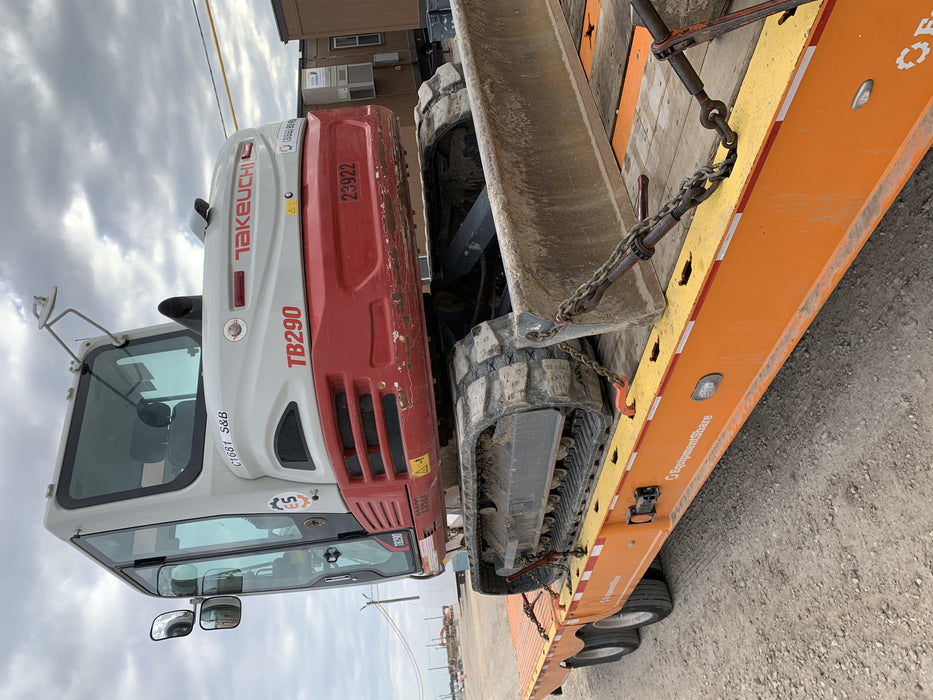 2019 Takeuchi TB290 Takeuchi TB290 Cab/Heat/AC w/Rubber Tracks, Auxiliary Hydraulics, Dozer Blade, Manual QC w/ 18/24/36" Buckets, Hydraulic Thumb Installed