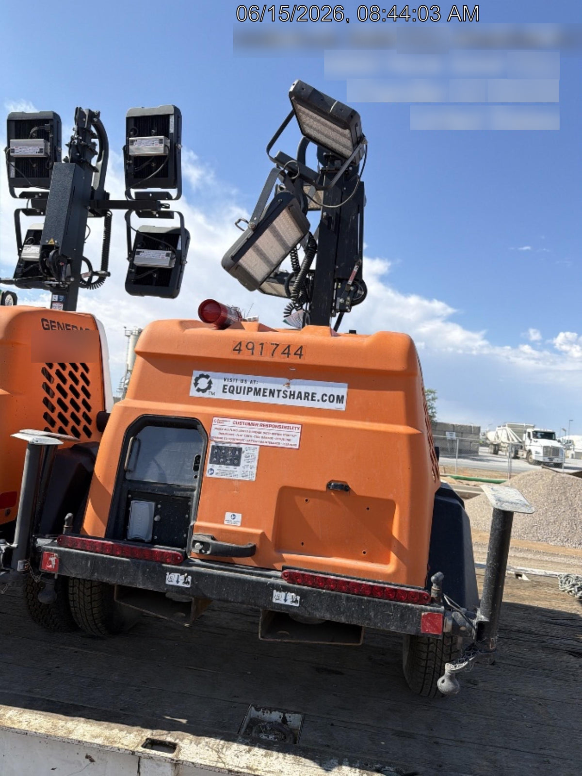 2025 Generac MLTS-4 Diesel, Mitsubishi L2E, 7.1 hp @1800 rpm, Flex Switch 120V Input, Powerzone Controller, (4) 320W LED Lights, 4kW Generator, 39.9 Gal Fuel Tank, 2" Ball, ES Decals