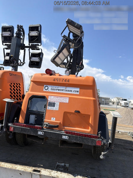 2025 Generac MLTS-4 Diesel, Mitsubishi L2E, 7.1 hp @1800 rpm, Flex Switch 120V Input, Powerzone Controller, (4) 320W LED Lights, 4kW Generator, 39.9 Gal Fuel Tank, 2" Ball, ES Decals