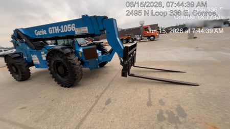 2018 Genie GTH-1056 Genie GTH-1056 w/Enclosed Cab w/HVAC, Work Lights, Solid Tires, Beacon, 60" Carriage and Forks