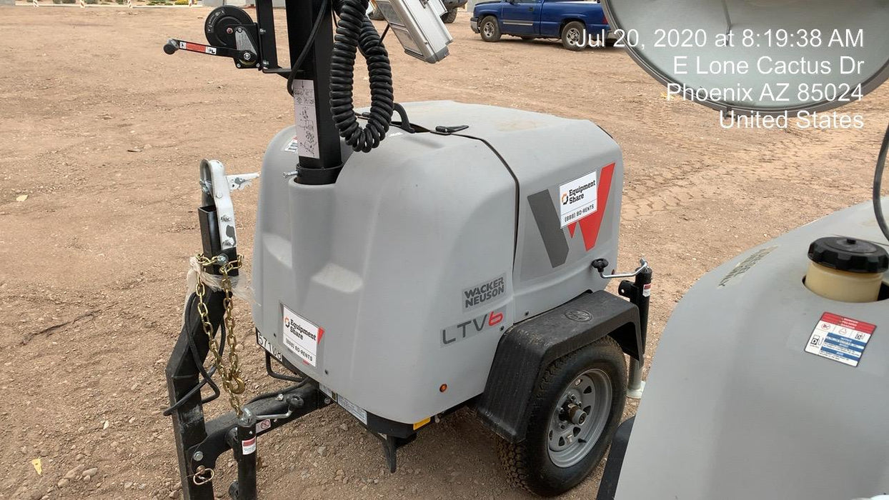 2019 Wacker Neuson LTV6K-LED Standard LED Towable Light Tower w/None