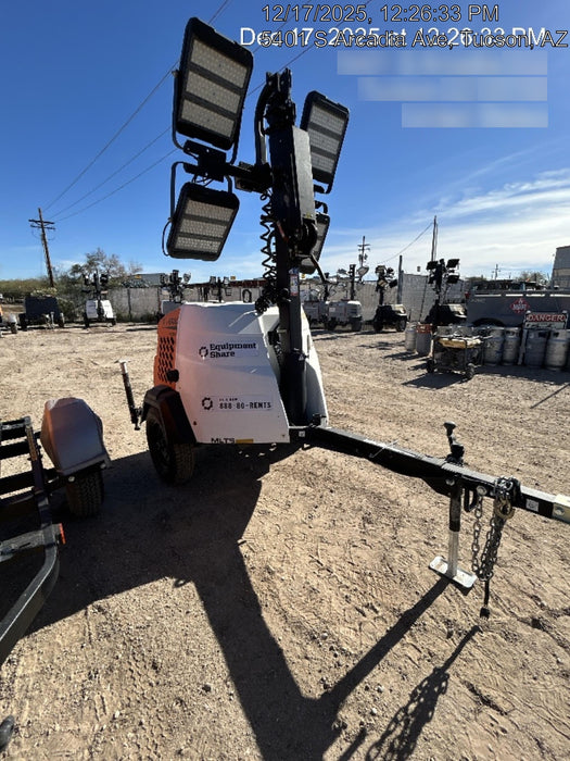 2024 Generac MLT2 Diesel, Flex Switch 120V Input, Powerzone Controller, 
(4) 320W LED Lights, 4kW Generator, 39.9 Gal Fuel Tank, 2" Ball, T3