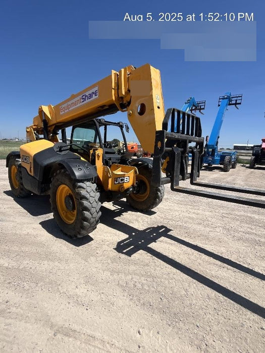 2019 JCB 506-36 Canopy, 74 HP, Foam Filled Tires, STD Worklight, Beacon, Aux Hydraulics, Lifting Eye, Back up Alarm w/48" Carriage/48" Forks