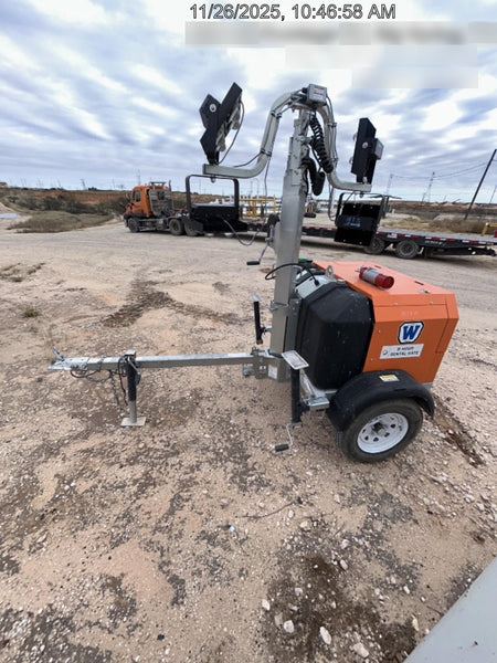 2024 Wanco WLTT-4MM4K Diesel, Deep Sea Controller, Shore Power Plug, Auto Start, (4) 350W LED Floodlights, 4kW Generator, 60 Gal Fuel Tank, 2" Ball, T3