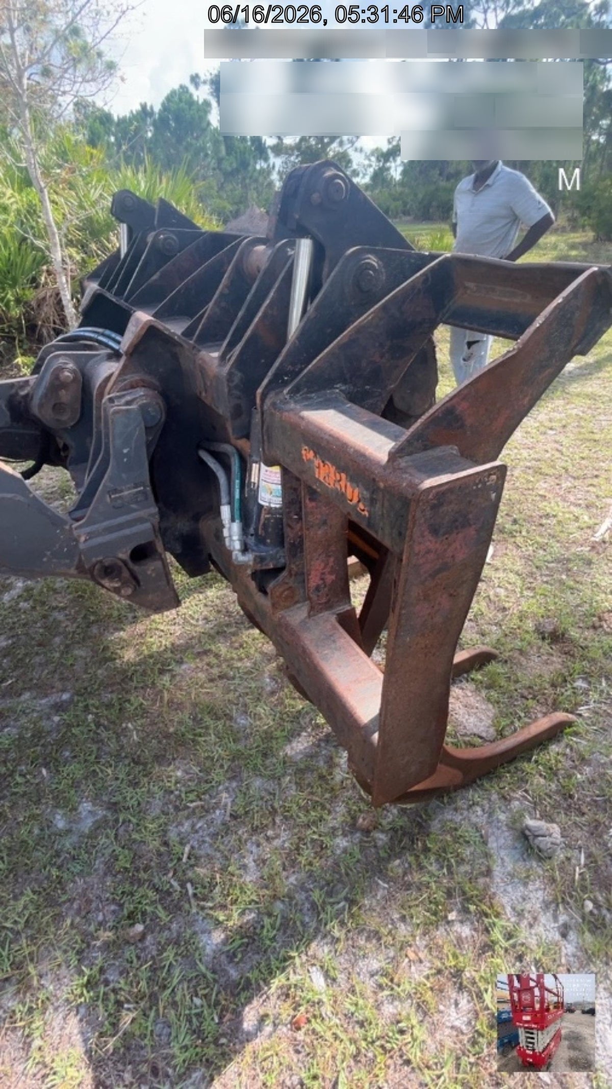 2021 FLECO 120" Grapple Rake - Fleco