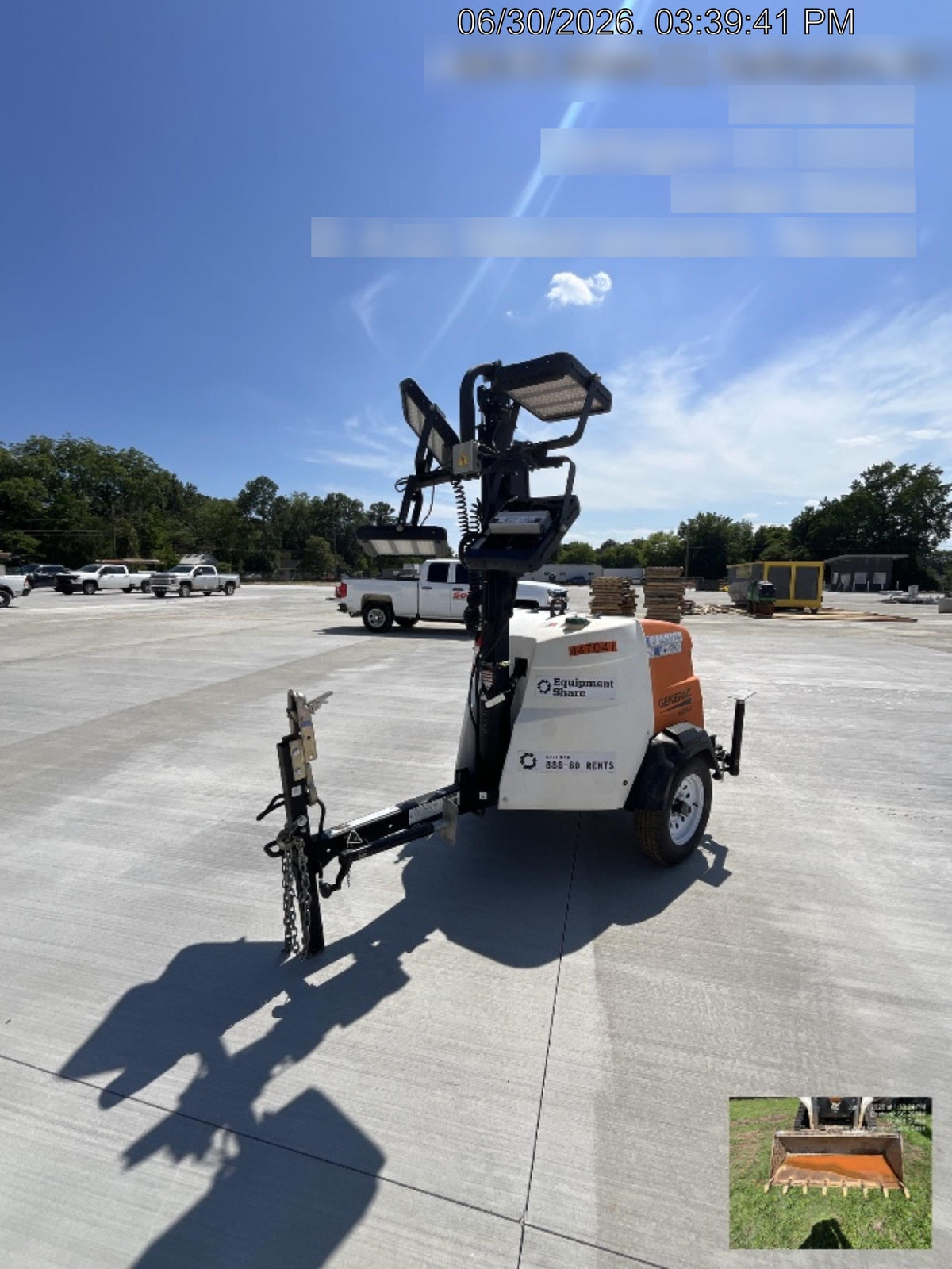 2024 Generac MLT6SKDS-STD4 ELEC WINCH Diesel, Electric Winch Mast, Powerzone Controller, (4) 320W LED Lights, 4kW Generator, 39.9 Gal Fuel Tank, 2" pintle, T3
