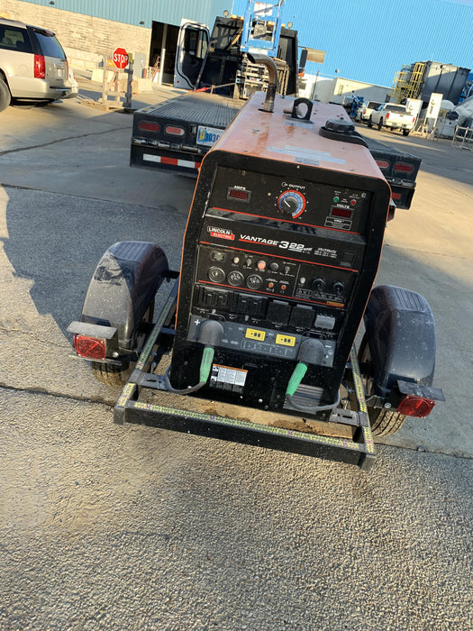 2021 Lincoln Electric Vantage 322 Vantage 322 Ready Pak 3 w/ Decals, ORANGE (includes trailer, cable rack, fender light kit) NO Telematics