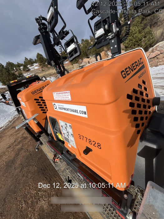 2023 Generac MLT2 Diesel, Flex Switch 120V Input, Powerzone Controller, 
(4) 320W LED Lights, 4kW Generator, 39.9 Gal Fuel Tank, 2" Ball, T3