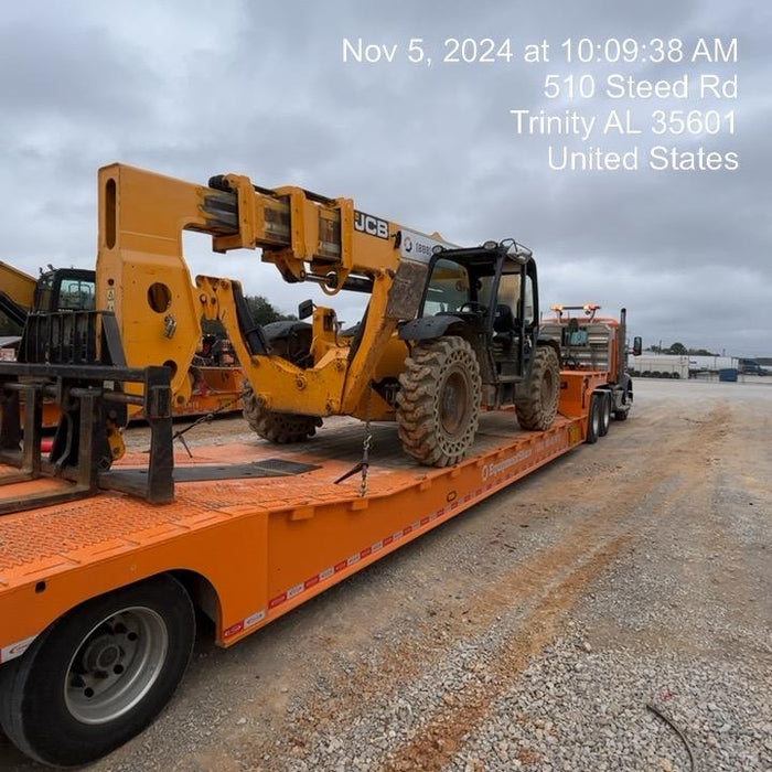 2019 JCB 510-56 Canopy, 74 HP, Solid Tires, STD Worklight, Beacon, Aux Hydraulics, Lifting Eye, Back up Alarm w/66" Carriage/60" Forks