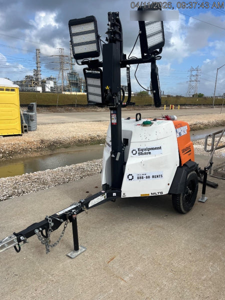2025 Generac MLTS-4 Diesel, Mitsubishi L2E, 7.1 hp @1800 rpm, Flex Switch 120V Input, Powerzone Controller, (4) 320W LED Lights, 4kW Generator, 39.9 Gal Fuel Tank, 2" Ball, ES Decals