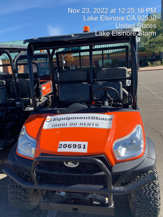 2022 Kubota RTV-X1140W-H Plastic Canopy, Windshield Acrylic Clear, LED Strobe Light, Wire Harness Kit, Back up Alarm
