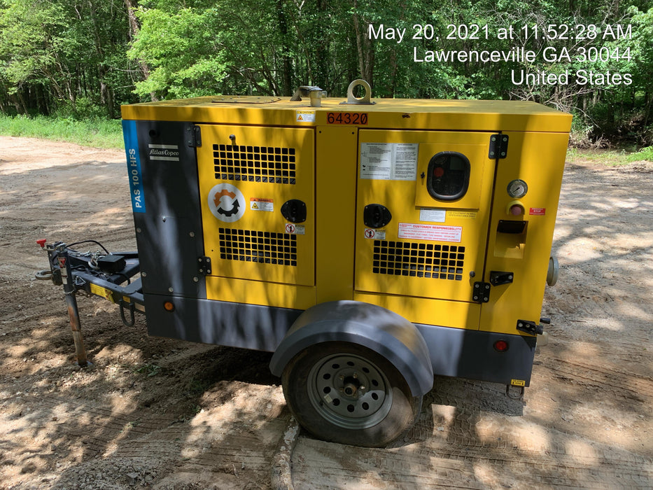 2020 ATLAS COPCO PAS 100 HF CS Enclosed