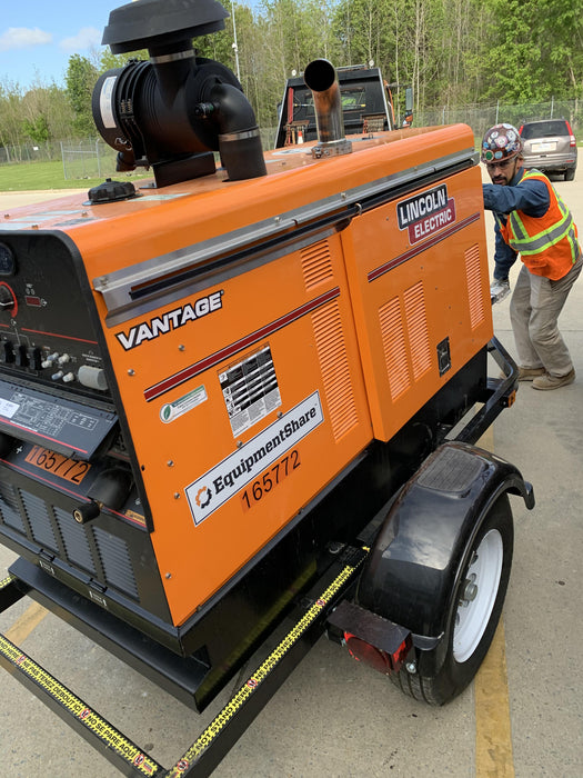 2021 Lincoln Electric Vantage 549X Ready Pak 3, ORANGE (includes trailer, cable rack, fender light kit)