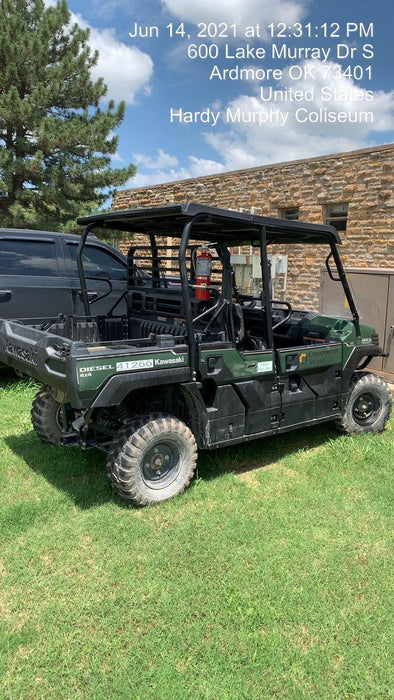 2019 Kawasaki Mule PRO-DXT Standard Options, Backup Alarm, Beacon, Plastic Hard Top, Poly Windshield, Horn Kit