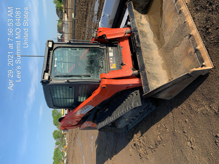 2019 Kubota SVL95-2S Cab/Heat/Air, Standard Tracks, Standard Flow w/Manual QC, 80" HD Bucket w/ Smooth Cutting Edge