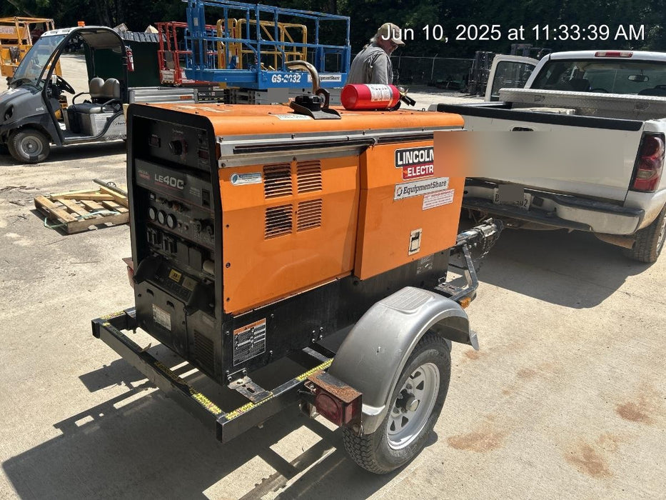 2022 Lincoln Electric LE400 Kubota V1505, Trlr, Cable Rack, Light Kit, ES Decals, T3