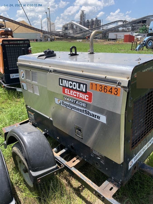 2019 Lincoln Electric Vantage 322 Ready-Pak 3, Two Wheel Trailer, Fender and Light Kit, Cable Rack