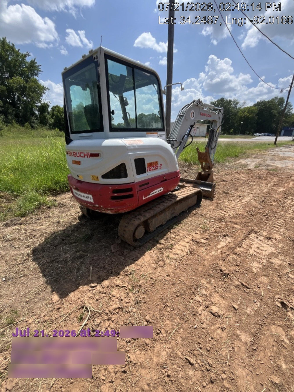 2020 TAKEUCHI TB-235-2CR