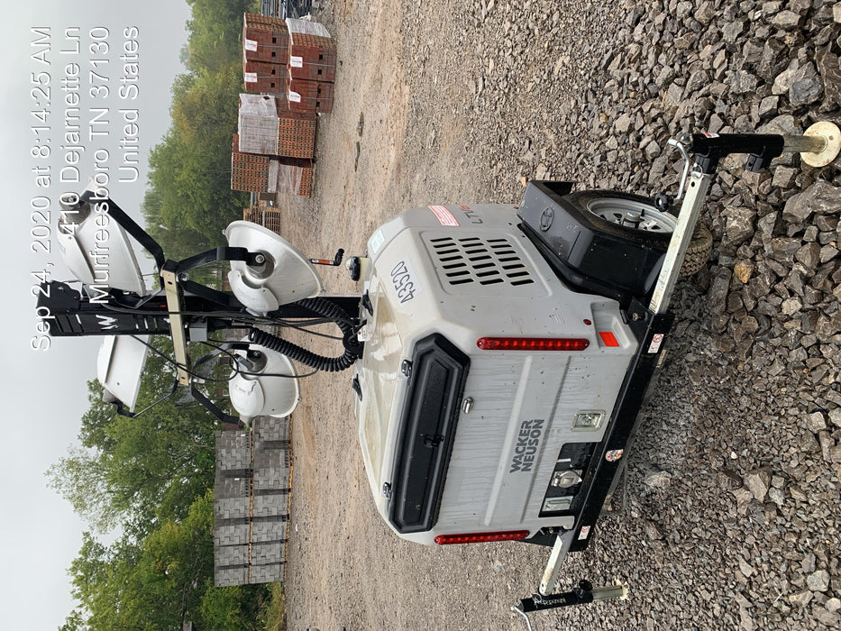 2019 Wacker Neuson LTV6L-MH Wacker Neuson LTV6L Mobile Light Tower w/Fuel Level Sensor Installed