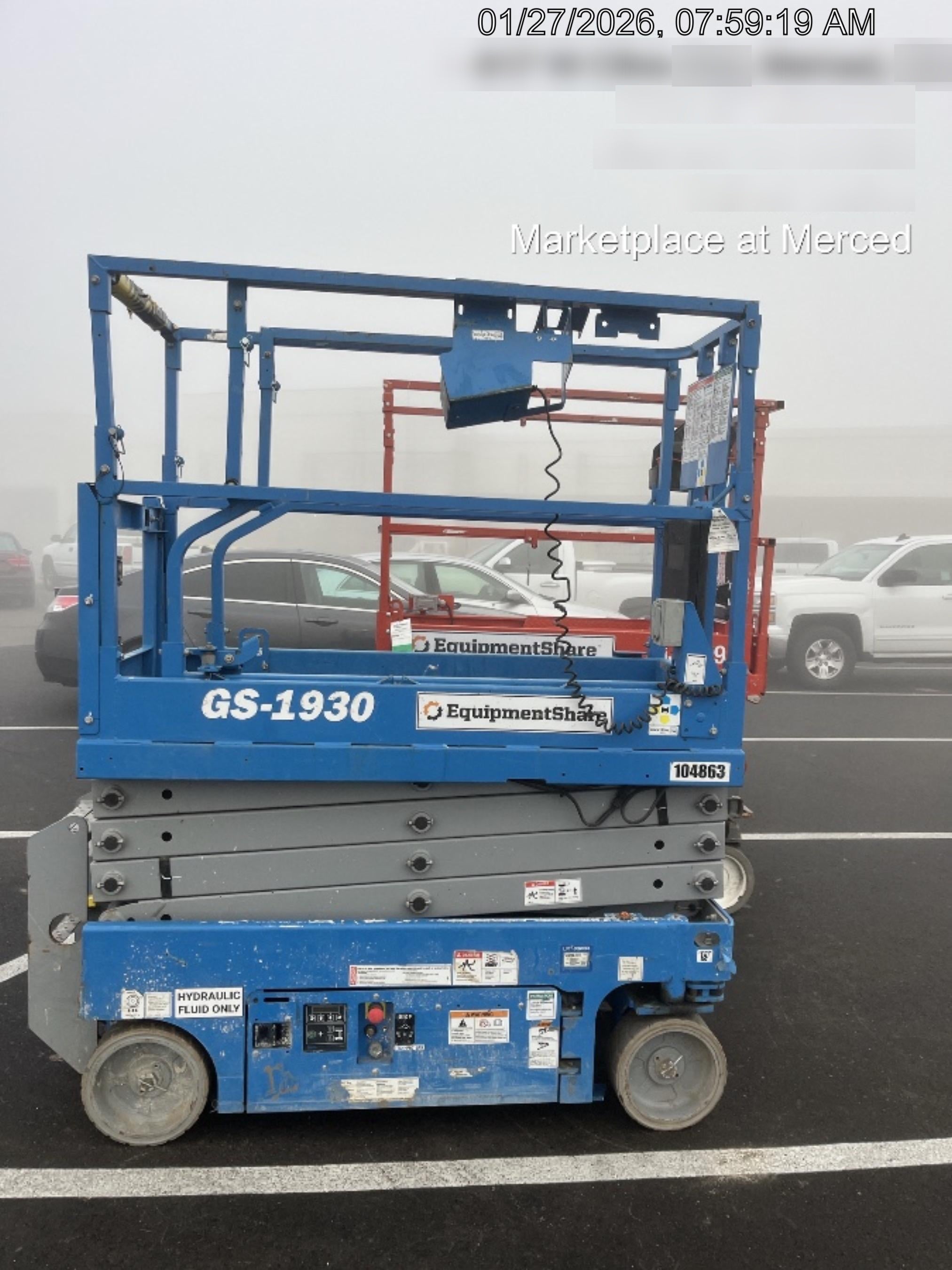 2020 Genie GS-1930 Solid Non Marking Tires, Beacon, Folding rails with half height swing gate, 800W Inverter