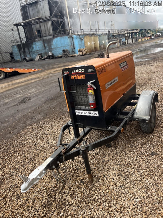 2022 Lincoln Electric LE400 Kubota V1505, Trlr, Cable Rack, Light Kit, ES Decals, T3