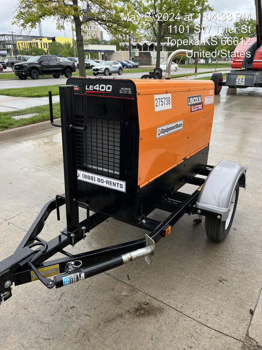 2022 Lincoln Electric LE400 Kubota V1505, Trlr, Cable Rack, Light Kit, ES Decals, T3