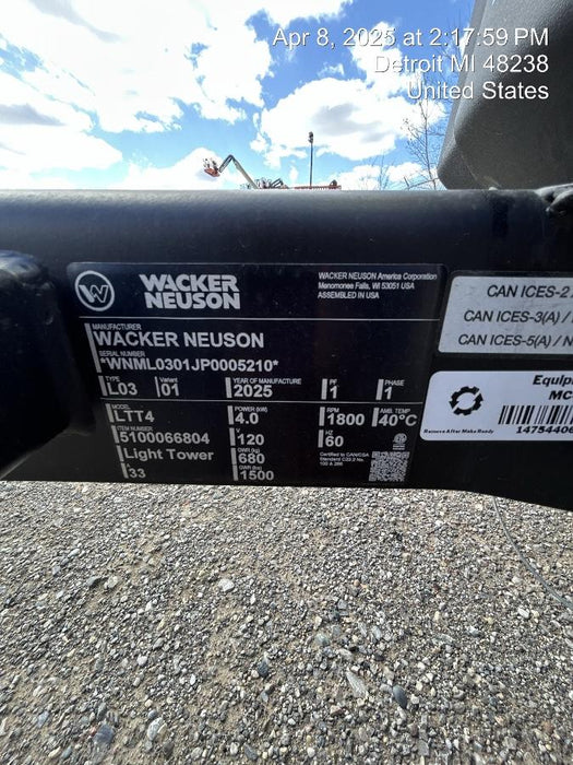 2025 WACKER NEUSON LTT4