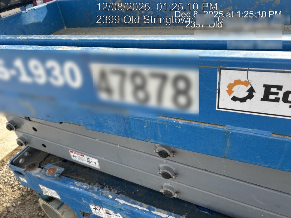 2019 Genie GS-1930 Fixed Rails with Chain Entry