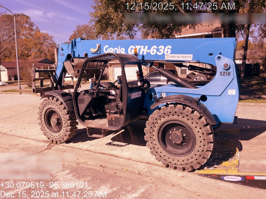 2017 Genie GTH-636 Genie GTH636, Solid RT Tires, T4F, worklights (LED, rear), Open ROPS