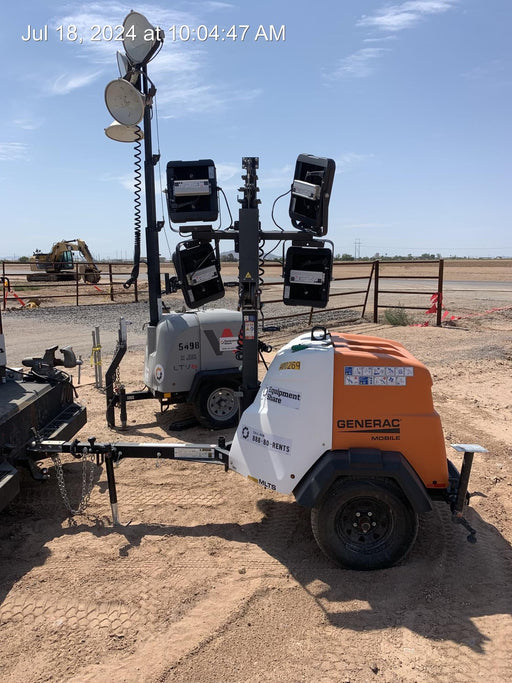 2024 Generac MLT2 Diesel, Flex Switch 120V Input, Powerzone Controller, 
(4) 320W LED Lights, 4kW Generator, 39.9 Gal Fuel Tank, 2" Ball, T3