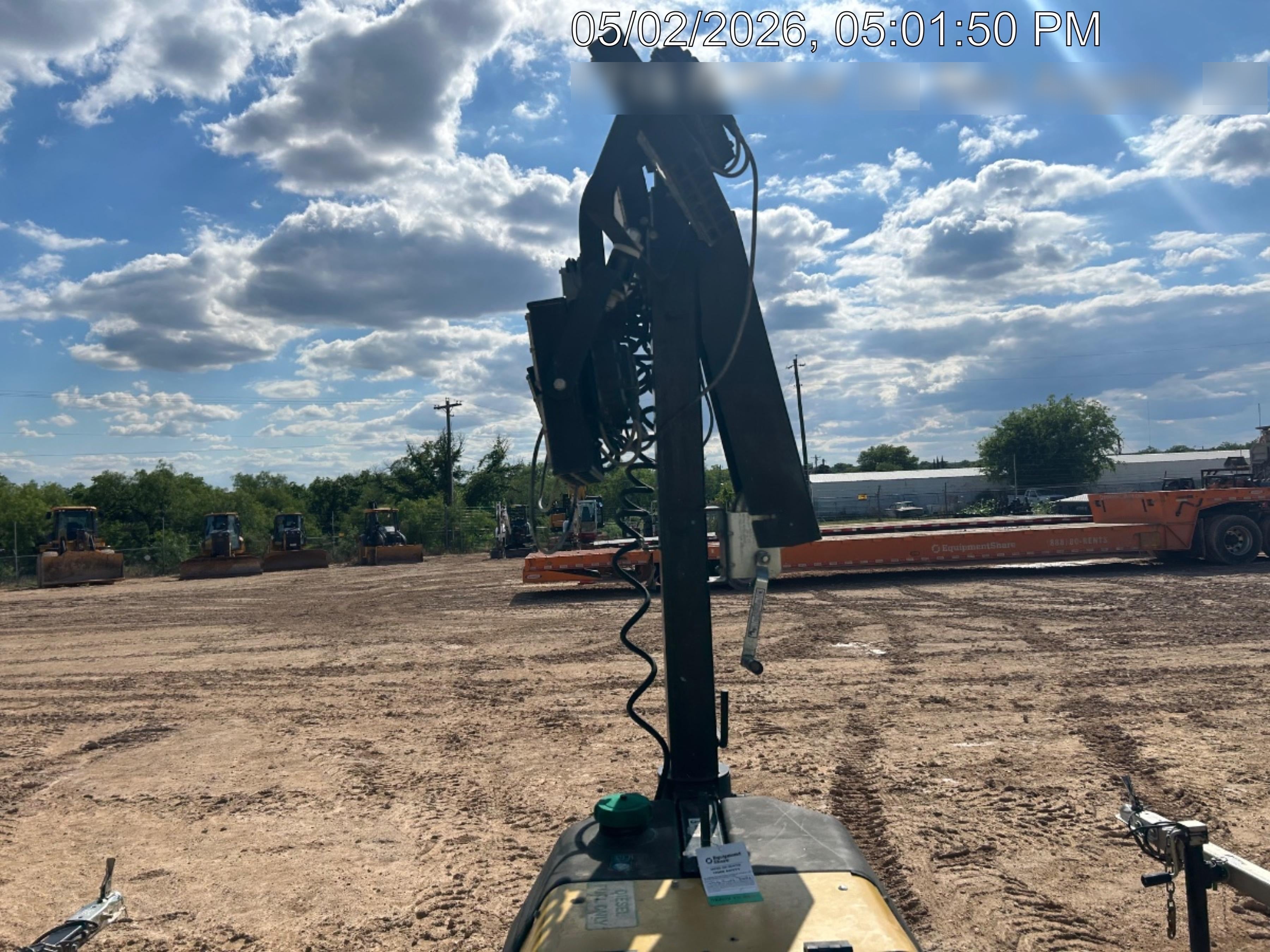 2021 Allmand NLV3GR (4) LED Light Fixture 350W, 23' Vertical Mast, 3kW Prime, Towable, Deep Sea L401, Leveling Jacks, Yanmar T4F 5.8hp