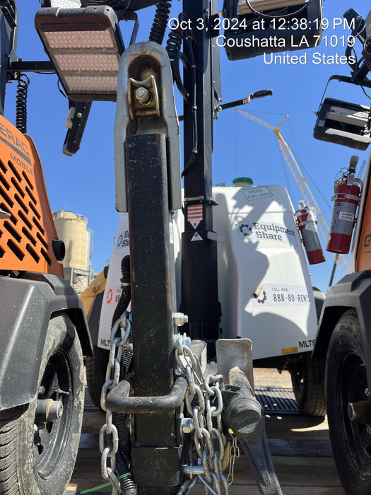 2023 Generac MLT2 Diesel, Flex Switch 120V Input, Powerzone Controller, 
(4) 320W LED Lights, 4kW Generator, 39.9 Gal Fuel Tank, 2" Ball, T3