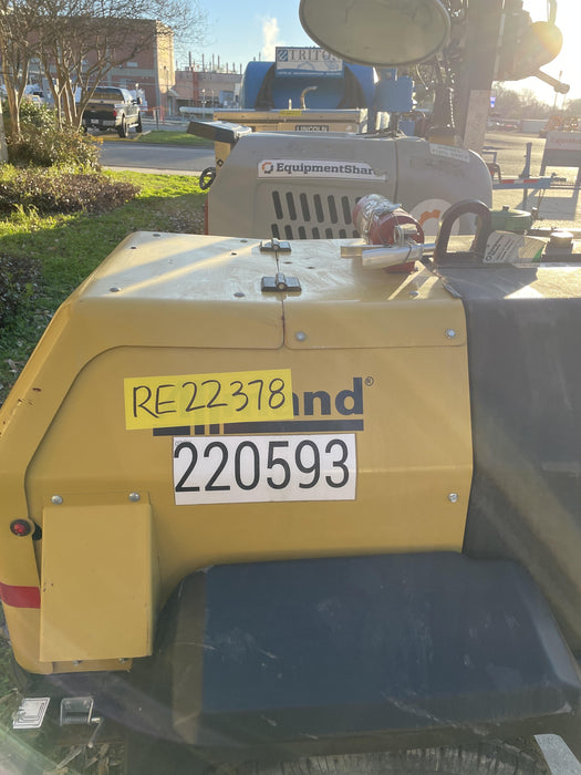 2022 Allmand NLV3GR (4) LED Light Fixture 350W, 23' Vertical Mast, 3kW Prime, Towable, Deep Sea L401, Leveling Jacks, Yanmar T4F 5.8hp