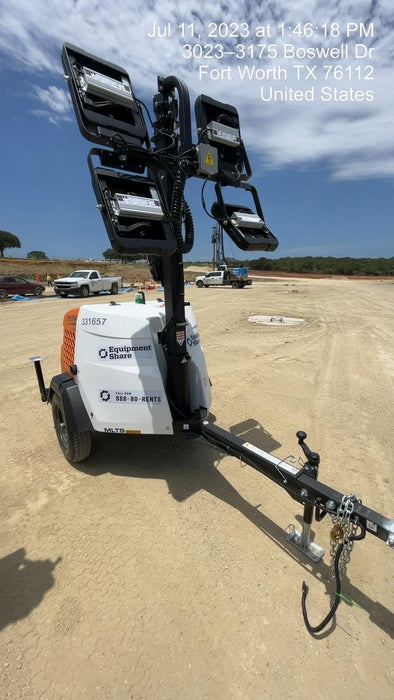 2023 Generac MLT2 Diesel, Flex Switch 120V Input, Powerzone Controller, (4) 320W LED Lights, 4kW Generator, 39.9 Gal Fuel Tank, 2" Ball, T3