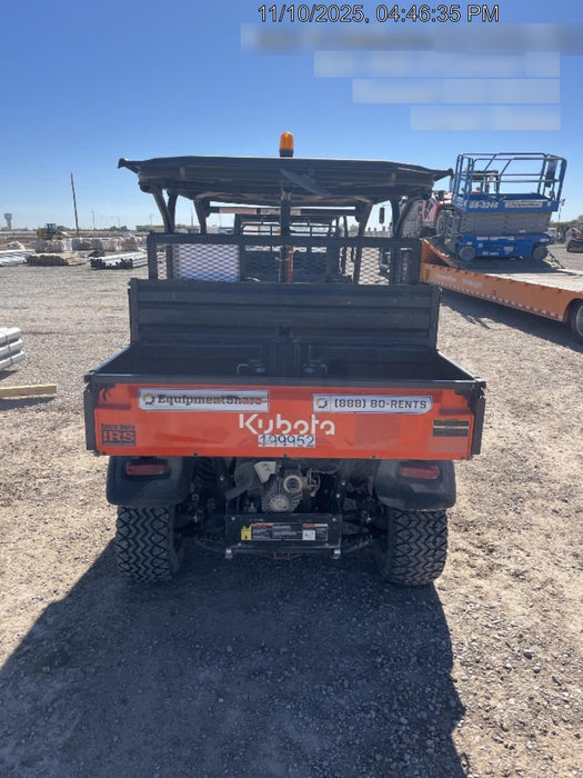 2022 Kubota RTV-X1140W-H Plastic Canopy, Windshield Acrylic Clear, LED Strobe Light, Wire Harness Kit, Back up Alarm