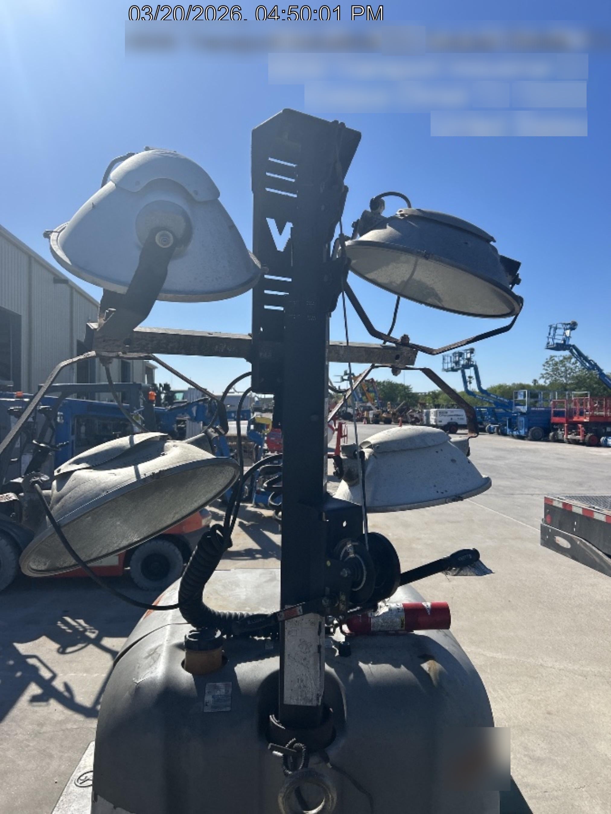 Wacker Neuson LTV6K-MH Power mast, 1100W MH, Fuel Sensors, Wiring Harness