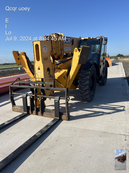 2019 JCB 512-56 109 HP w/CAB/HVAC, Beacon, Aux Hydraulics, Worklights, Solid Tires