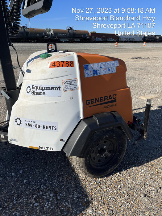 2023 Generac MLT2 Diesel, Flex Switch 120V Input, Powerzone Controller, (4) 320W LED Lights, 4kW Generator, 39.9 Gal Fuel Tank, 2" Ball, T3