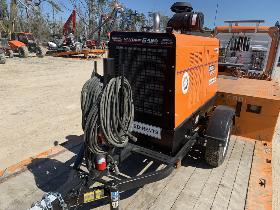 2021 Lincoln Electric Vantage 549X Ready Pak 3, ORANGE (includes trailer, cable rack, fender light kit)