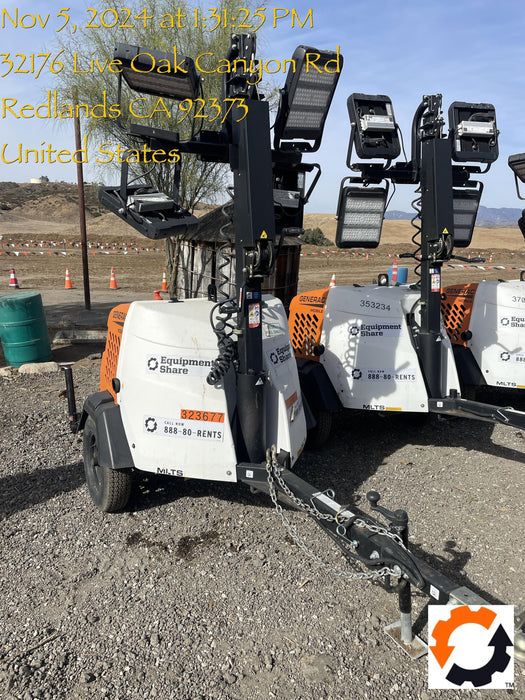 2023 Generac MLT2 Diesel, Flex Switch 120V Input, Powerzone Controller, (4) 320W LED Lights, 4kW Generator, 39.9 Gal Fuel Tank, 2" Ball, T3