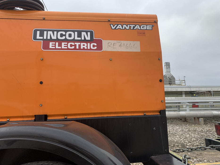 2021 Lincoln Electric Vantage 322 Vantage 322 Ready Pak 3 w/ Decals, ORANGE (includes trailer, cable rack, fender light kit) NO Telematics