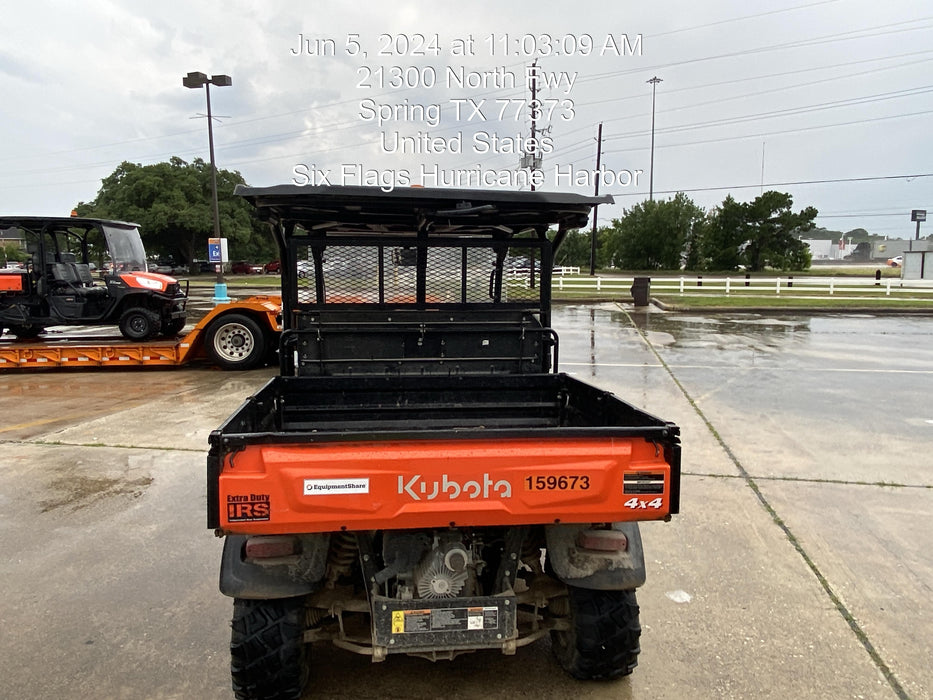 2021 Kubota RTV-X1140W-H Plastic Canopy, Windshield Acrylic Clear, LED Strobe Light, Wire Harness Kit, Back up Alarm