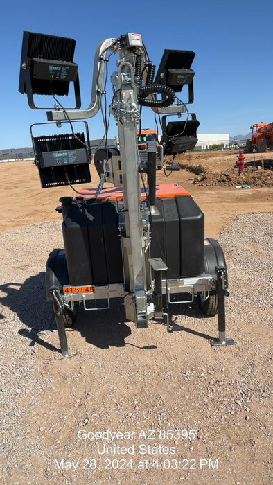 2024 Wanco WLTT-4MM4K Diesel, Deep Sea Controller, Shore Power Plug, Auto Start, (4) 350W LED Floodlights, 4kW Generator, 60 Gal Fuel Tank, 2" Ball, T3