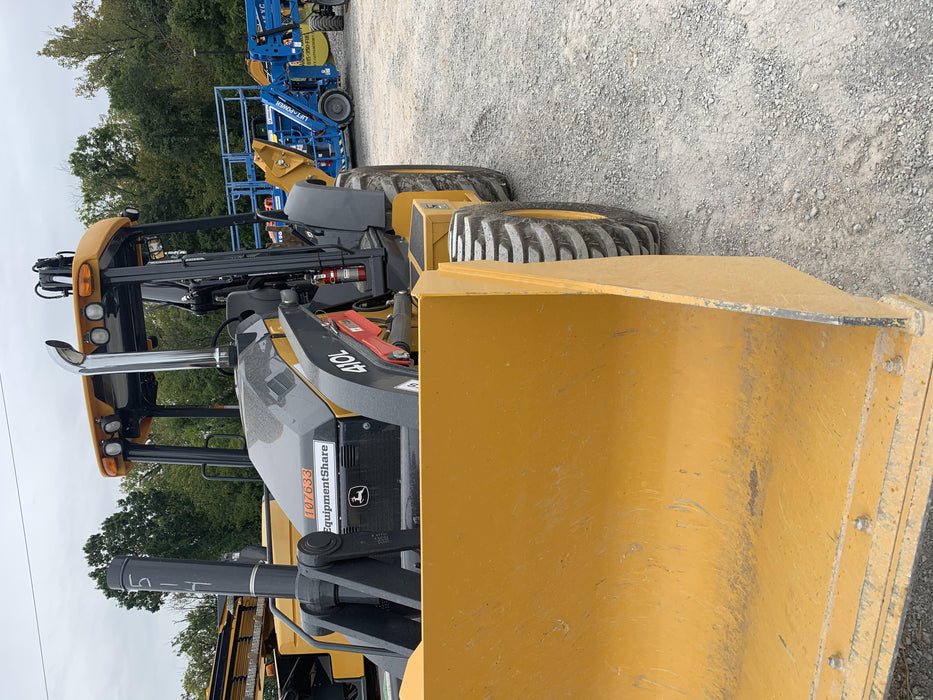 2020 John Deere 410L - Extendable Stick Canopy, 4WD, Extendable Stick, Pilot Controls, 2 Way Hydraulics, TAG Manual QC