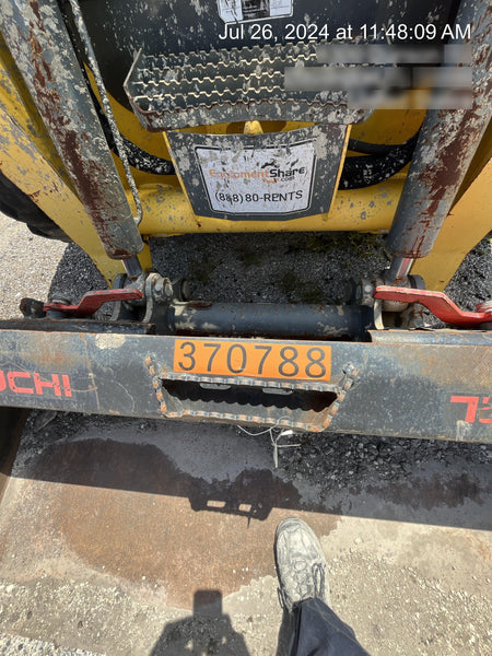 Wacker Neuson SW24 SW24 8k Wheeled Skid Loader, open ROPS, 75" Bucket LP w/ smooth bolt on edge, 72” Angle broom w/universal controller 8 pin
