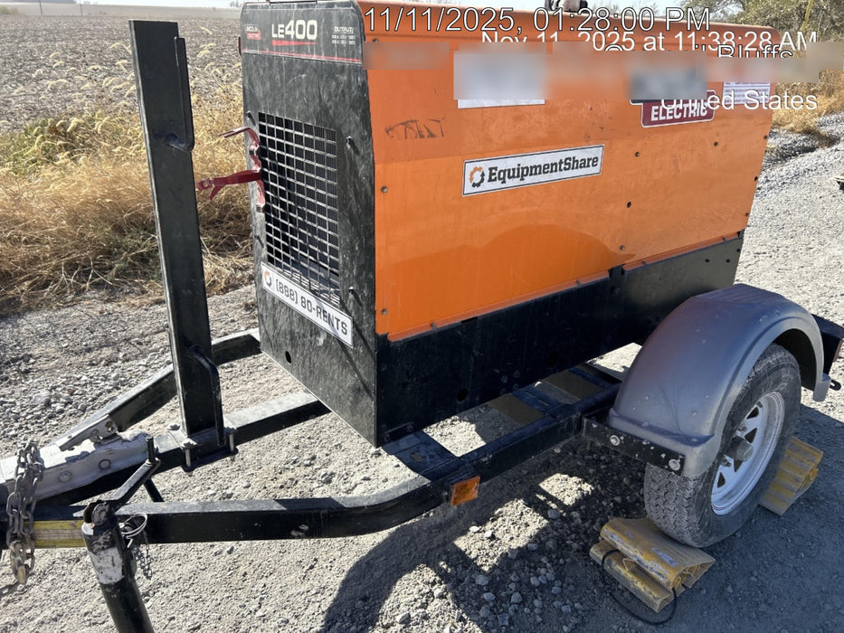 2022 Lincoln Electric LE400 Kubota V1505, Trlr, Cable Rack, Light Kit, ES Decals, T3